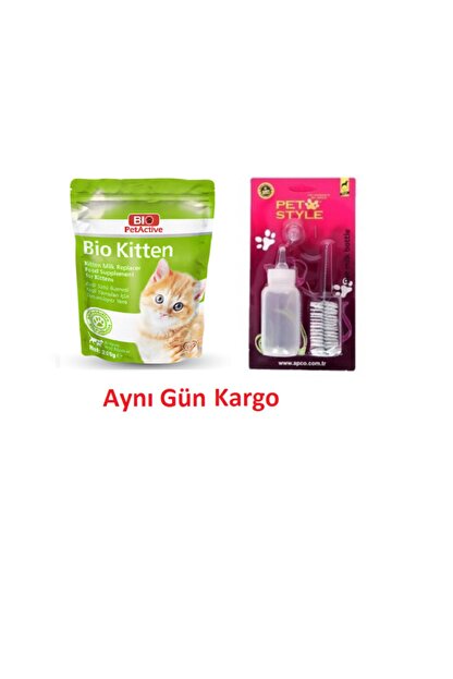 bio petactive pet style biberon seti bio petactive yavru kedi sut tozu 200gr fiyati yorumlari trendyol