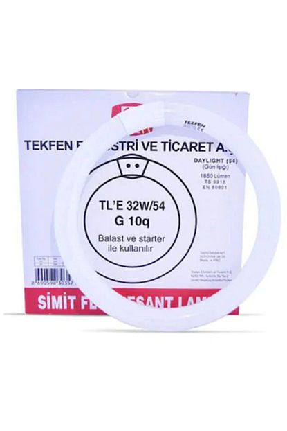 tekfen 32watt t 9 simit floresan ampul 5 adet fiyati yorumlari trendyol