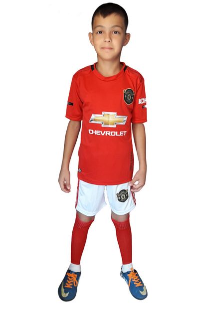 Efso Cocuk Kirmizi Manchester United Rashford Cocuk Forma Sort Trendyol