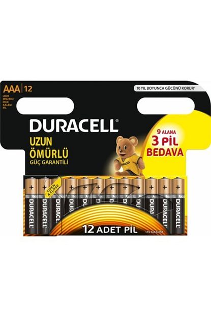 alkalin aaa ince kalem pil 9 3 12 li paket