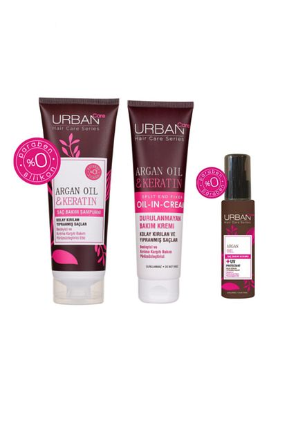 Urban Care Argan Oil Keratin Sac Bakim Sampuani 250 Ml Ve Sac Serumu 75 Ml Durulanmayan Sac Kremi 150 Ml Fiyati Yorumlari Trendyol