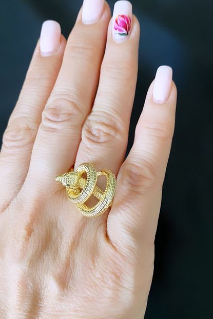 Im Design Yilan Figurlu Tasarim Ayarlanabilir Yuzuk Trendyol