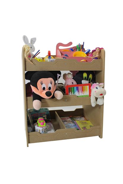 Noylens Cocuk Oyuncak Bebek Odasi Oyuncak Kutusu Organizator Kitaplik Raf Montessori Yatak Yani Trendyol