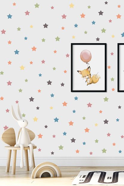 Norm Design Duvar Sticker 100 Adet Renkli Yildizlar Trendyol
