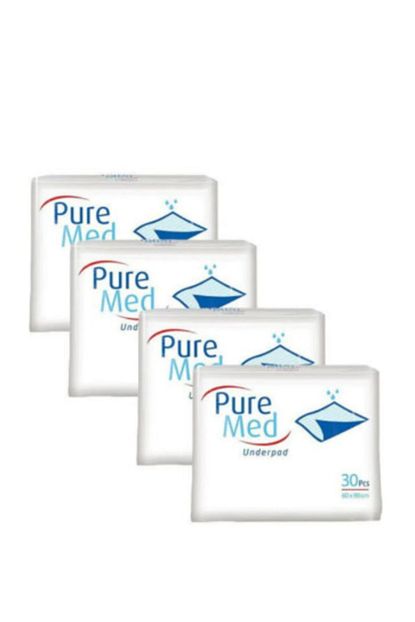 puremed hasta alti bezi serme yatak koruyucu 90x180 30 lu 4 paket fiyati yorumlari trendyol