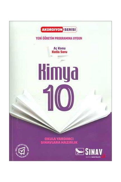 Sinav Yayinlari Sinav 10 Sinif Kimya Ac Konu Katla Soru Akordiyon Serisi Trendyol