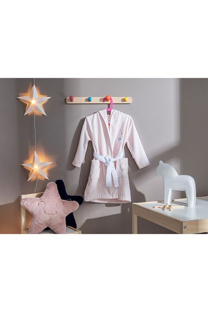 english home lovely swans pamuklu cocuk bornoz 4 6 yas somon fiyati yorumlari trendyol