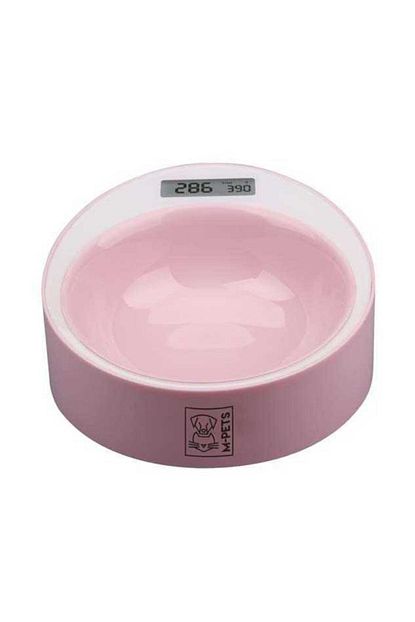 kopek elektronik tartili mama su kabi pembe max2kg
