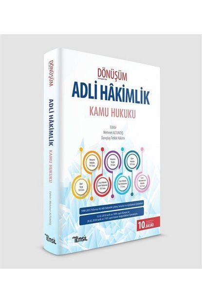 Temsil Kitap Donusum Adli Hakimlik Kamu Hukuku Trendyol