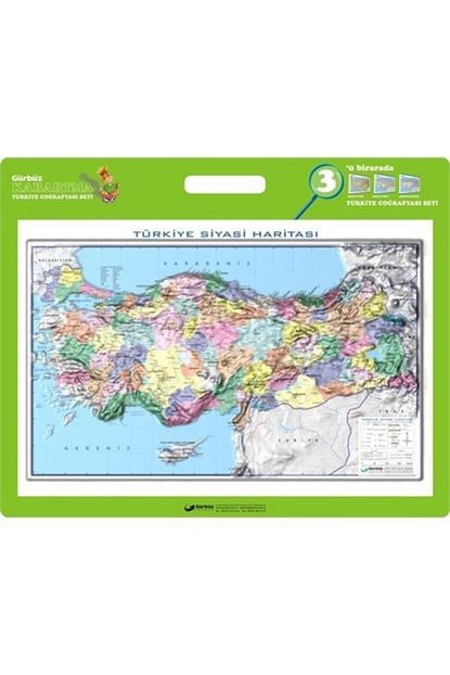 25200 kabartma turkiye haritasi siyasi 35x50 cm