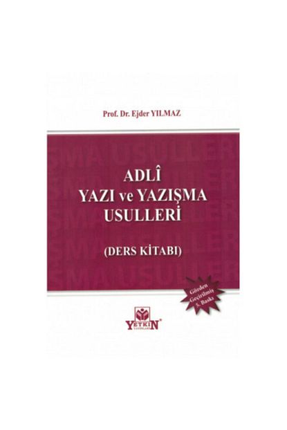 yetkin hukuk yayinlari adli yazi ve