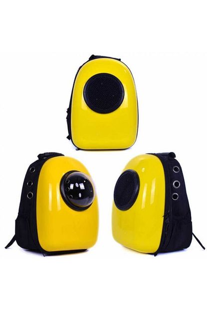 Little Friends Astronot Sirt Kedi Mini Irk Kopek Tasima Cantasi Sari 25x32x42cm Trendyol