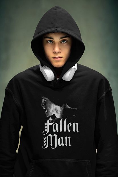 Hrs Erkek Siyah Renk Baskili Kapusonlu Sweatshirt Trendyol