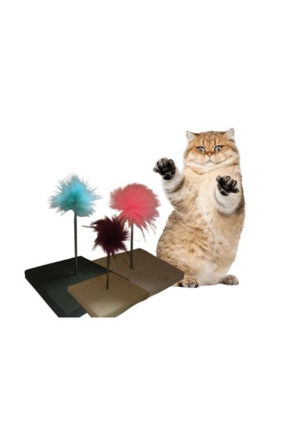 Life Petmarket Ahsap Standli Haci Yatmaz Kedi Oyuncagi 25cm Trendyol