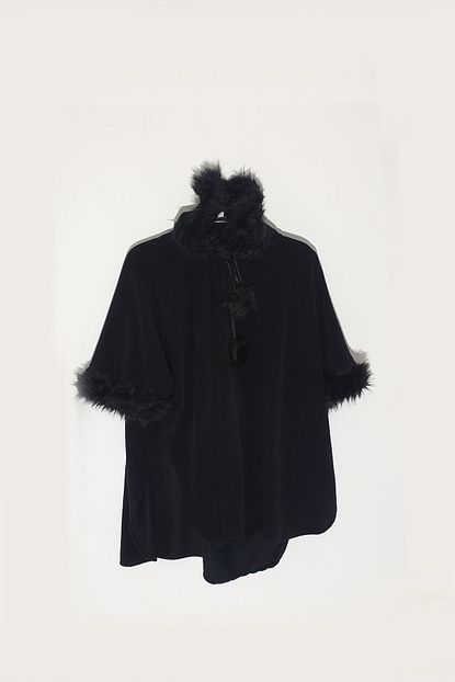 papatya butik kadin siyah pelus