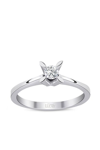Lizay Pirlanta 0 15 Karat Pirlanta Tektas Yuzuk Trendyol
