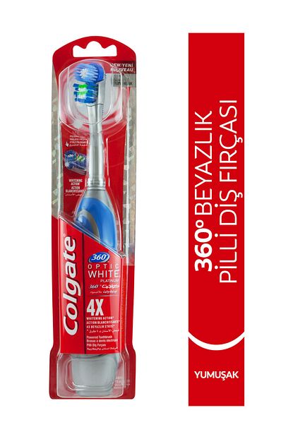 Colgate Optik Beyaz Pilli Elektrikli Dis Fircasi Trendyol