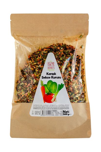 egeye donus yemeklik corbalik baharatlik karisik sebze kurusu 500 gr ispanak pirasa havuc domates icerir fiyati yorumlari trendyol
