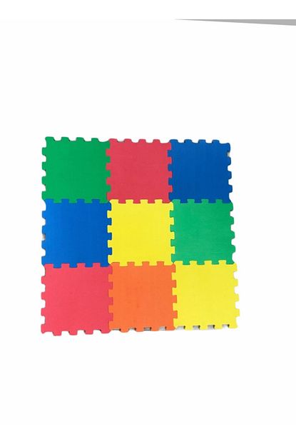 Mochatoys Cocuk Oyun Karosu Eva Puzzle Yer Mati Duz 10mm 9 Parca Trendyol