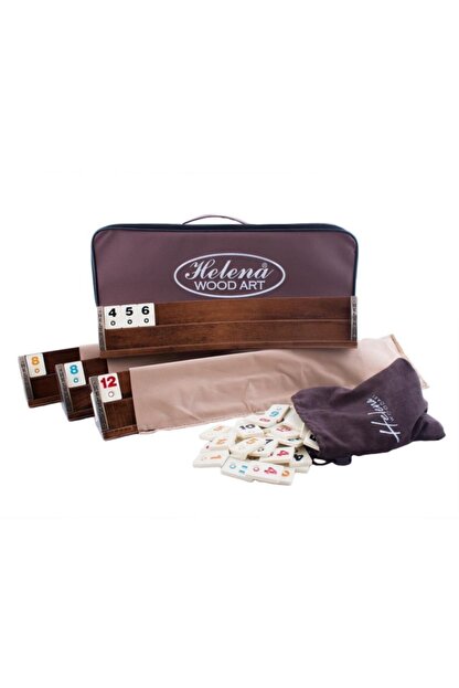 Helena Wood Art Elliptic Oval El Yapimi Masif Ahsap Okey Takimi Trendyol