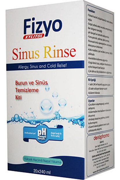 Fizyo Sinus Rinse Yetiskin Burun Ve Sinus Temizleme Kiti 20x240 Ml Trendyol