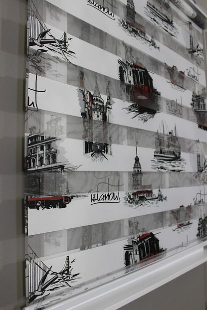 Softht Zebra Perde Istanbul Baskili Zebra Stor Perde Trendyol