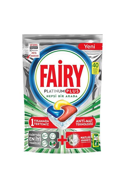 Fairy Platinum Plus Bulasik Makinesi Deterjani 40 Kapsul Trendyol