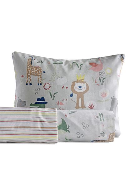english home happy animals pamuklu bebe nevresim takimi 100x150 cm acik bej fiyati yorumlari trendyol