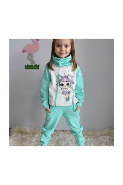 riccotarz kiz cocuk lol baby su yesili esofman takimi fiyati yorumlari trendyol