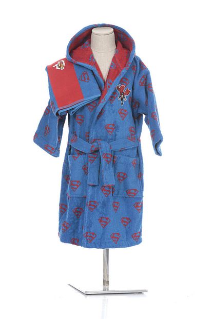 Ozdilek 5 6 Yas Superman Cocuk Bornozu Seti 2 Parca Trendyol