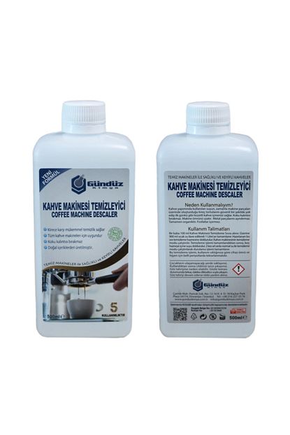 Gunduz Kimya Kahve Makinesi Temizleme Sivisi 500 Ml X 1 Adet Trendyol