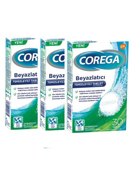 dis protezi beyazlatici temizleyicisi tablet 30 luk tum protezler icin 3 adet
