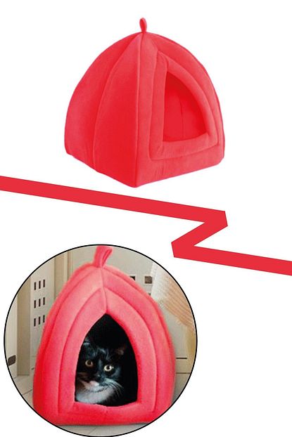 vivyan kedi evi polar kedi yatagi tasinabilir kedi kopek evi kirmizi fiyati yorumlari trendyol