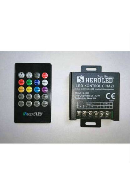 Ledx 36 Amper Rgb Serit Led Kumanda Kontrol 12 24 Volt 16 Renk Cesidi 2 Yil Garantili Kargo Bedava Trendyol