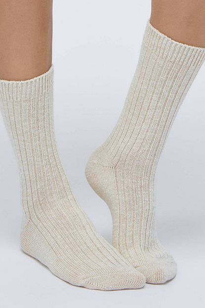 Oysho Kadin 7494 1 Cift Duz Renk Basic Corap Trendyol