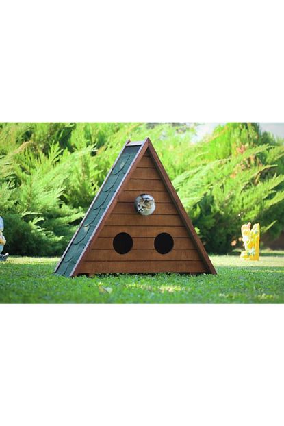 Mandu Ahsap Ucgen Kedi Evi Trendyol