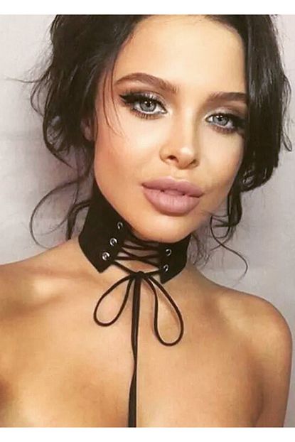 Peyless Baglamali Seksi Deri Choker Apft405 Trendyol