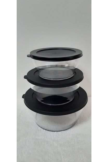 tupperware siyah yuvarlak saklama kabi seti fiyati yorumlari trendyol