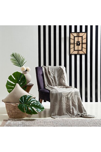 Neptun Tropic Orgu Jakar Throw 130x170 Cm Haki Trendyol