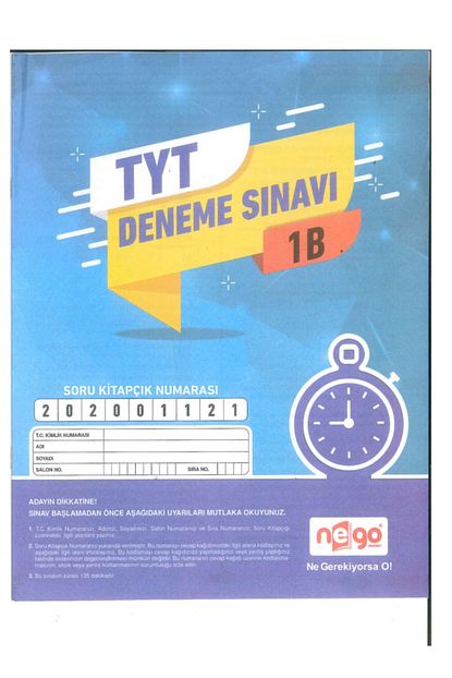 nego yayinlari turkiye geneli deneme