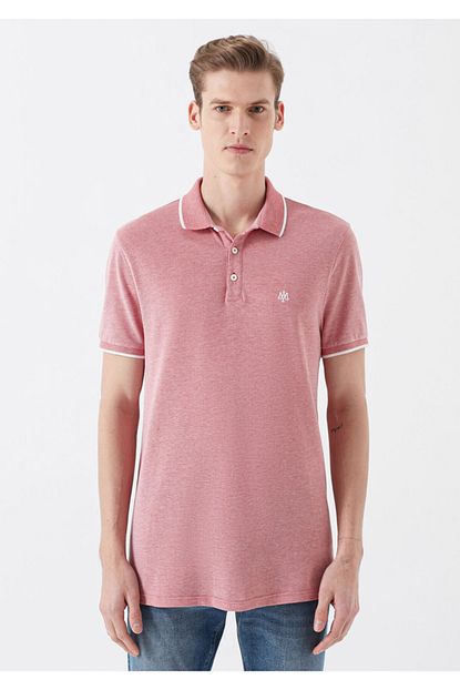 Mavi Erkek Kirmizi Polo Yaka Tisort Trendyol
