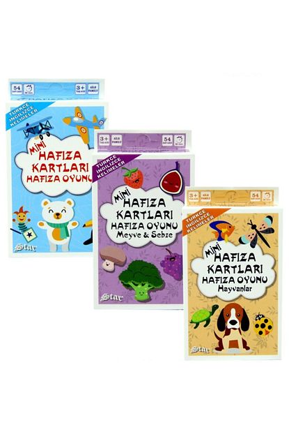 Star Okey Cocuk Mini Hafiza Kartlari Oyunu 54 Kart Trendyol