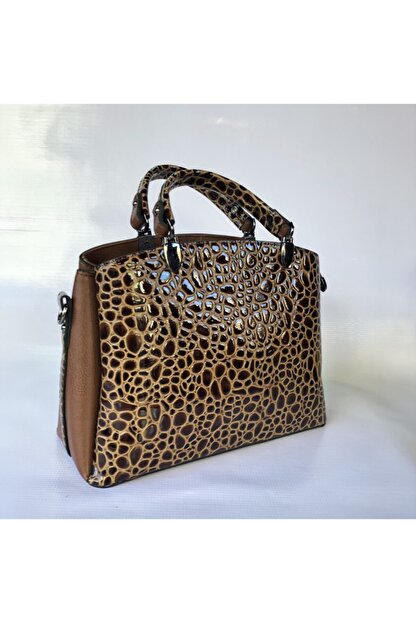 Duman Kadin Kahverengi Leopar Desenli El Cantasi Fiyati Yorumlari Trendyol