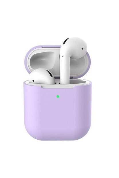 Telehome Lila Airpods 2 Nesil Pastel Renkli Silikon Koruma Kopcali Airpods Kilif Trendyol