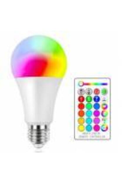 Guvenli Elektronik 10w Rgb Led Ampul Cok Renkli Trendyol