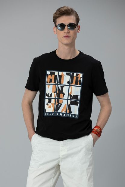 Lufian Folos Modern Grafik T Shirt Trendyol