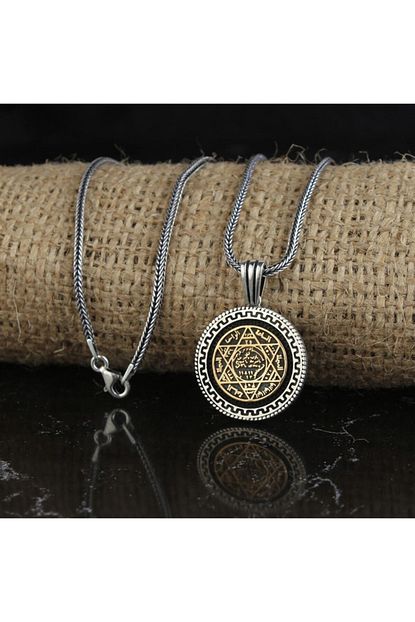 Bluesilver34 Gumus Hz Suleyman Muhru Kolye Trendyol
