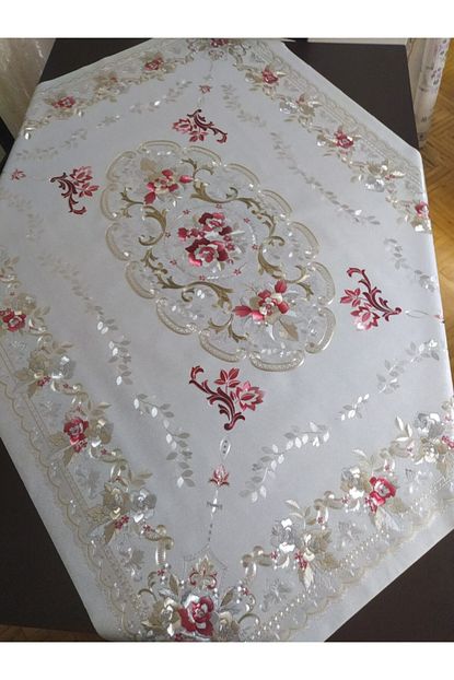 deco masa ortusu pvc pano silinebilir simli gumus rengi 115x145 cm fiyati yorumlari trendyol