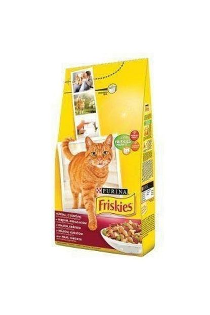 Friskies Etli Tavuklu Ve Sebzeli Yetiskin Kedi Mamasi 10 Kg Trendyol