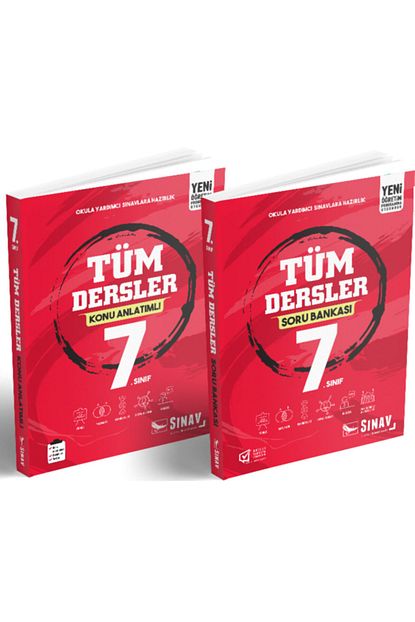 Sinav Yayinlari 7 Sinif Tum Dersler Konu Anlatimli Ve Soru Bankasi Trendyol